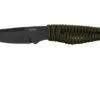 ANV Knives P100 Sleipner Cerakote, Olive Paracord, P100-039, Black Kydex Sheath, Neck Knife