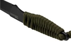 ANV Knives P100 Sleipner Cerakote, Olive Paracord, P100-039, Black Kydex Sheath, Neck Knife -Knife Sale Shop ANVP100 039 04 anv