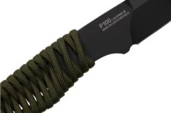 ANV Knives P100 Sleipner Cerakote, Olive Paracord, P100-039, Black Kydex Sheath, Neck Knife -Knife Sale Shop ANVP100 039 05 anv
