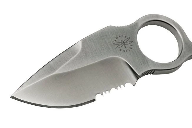 Amare Knives 6F Serration Sixth-Finger 202105 Droppoint, Fixed Knife 3 Amare Knives 6F Serration Sixth-Finger 202105 Droppoint, Fixed Knife - Image 3