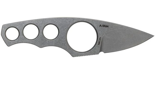 Amare Knives A-Max Stonewashed AM-SW Neck Knife, Uli Hennicke Design 2 Amare Knives A-Max Stonewashed AM-SW Neck Knife, Uli Hennicke Design - Image 2