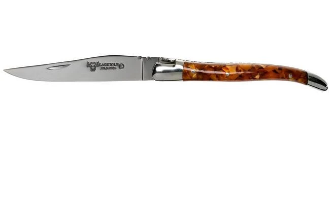 Laguiole En Aubrac L0210PPCI/FSI1 Popcorn Inlays Laguiole Knife 1 Laguiole En Aubrac L0210PPCI/FSI1 Popcorn Inlays Laguiole Knife