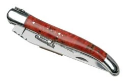 Laguiole En Aubrac Red Poplar Burl L0212LPRIFSJ1 Poplar Wood, Polished, Laguiole Pocket Knife, 12 Cm -Knife Sale Shop AUL0212LPRIFSJ1 04 laguioleaubrac