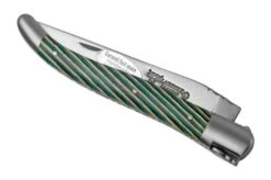 Laguiole En Aubrac Samba Turquoise L0212SATIF Turquoise Samba Wood, Matt, Laguiole Pocket Knife, 12 Cm -Knife Sale Shop AUL0212SATIF 04 laguioleaubrac