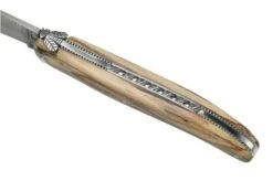 Laguiole En Aubrac Le Perlé 12 Cm L0512WA6J3DB Balbach Damast Full Handle Beech Wood -Knife Sale Shop AUL0512WA6J3DB 07 laguioleaubrac