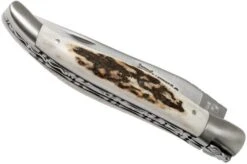 Laguiole En Aubrac 12cm Double Plates, Stag Horn Hand-filed, L0712BCI/FSB1 -Knife Sale Shop AUL0712BCI FSB1 04 laguiole en aubrac