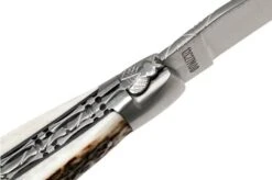 Laguiole En Aubrac 12cm Double Plates, Stag Horn Hand-filed, L0712BCI/FSB1 -Knife Sale Shop AUL0712BCI FSB1 06 laguiole en aubrac