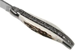 Laguiole En Aubrac 12cm Double Plates, Stag Horn Hand-filed, L0712BCI/FSB1 -Knife Sale Shop AUL0712BCI FSB1 07 laguiole en aubrac