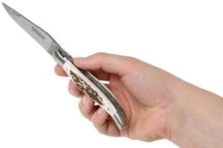 Laguiole En Aubrac 12cm Double Plates, Stag Horn Hand-filed, L0712BCI/FSB1 -Knife Sale Shop AUL0712BCI FSB1 08 laguiole en aubrac