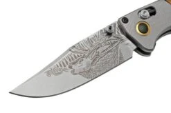 Benchmade Mini Crooked River Bull Elk Limited Edition Artist Series 15085-2201, Hunting Pocket Knife, Casey Underwood Design -Knife Sale Shop BE15085 2201 03 benchmade
