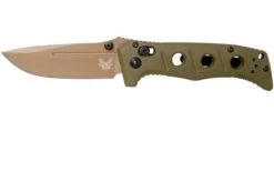 Benchmade 273FE-2 Sibert Mini Adamas OD Green G10, Flat Earth Pocket Knife, Shane Sibert Design