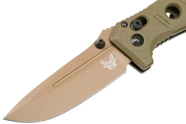 Benchmade 273FE-2 Sibert Mini Adamas OD Green G10, Flat Earth Pocket Knife, Shane Sibert Design 3 Benchmade 273FE-2 Sibert Mini Adamas OD Green G10, Flat Earth Pocket Knife, Shane Sibert Design - Image 3