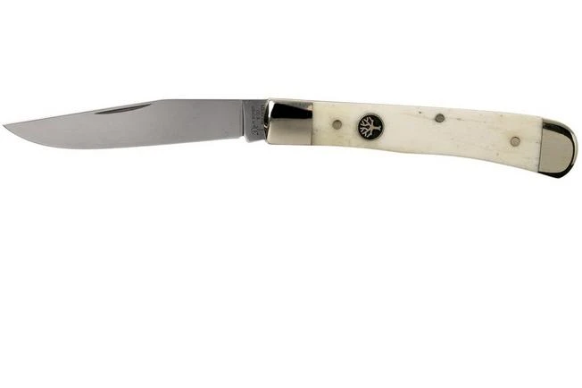 Böker Trapper Bone White 119950 Slipjoint Pocket Knife 1 Böker Trapper Bone White 119950 Slipjoint Pocket Knife