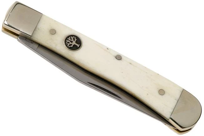 Böker Trapper Bone White 119950 Slipjoint Pocket Knife 4 Böker Trapper Bone White 119950 Slipjoint Pocket Knife - Image 4
