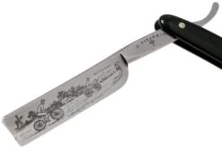 Böker Manufaktur Bicycle Race, Black Synthetic 140223 Straight Razor -Knife Sale Shop BO140223 03 boker