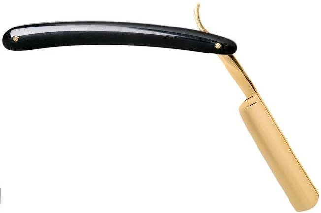 Böker Manufaktur Waldorf 24 Karat Gold 5/8" Straight Razor 140321 2 Böker Manufaktur Waldorf 24 Karat Gold 5/8" Straight Razor 140321 - Image 2