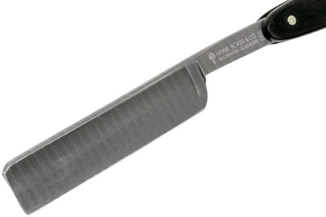 Böker Manufaktur Ebony Damascus Limited Edition Straight Razor 140409DAM 3 Böker Manufaktur Ebony Damascus Limited Edition Straight Razor 140409DAM - Image 3