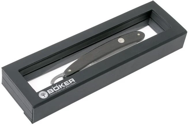 Böker Manufaktur Ebony Damascus Limited Edition Straight Razor 140409DAM 7 Böker Manufaktur Ebony Damascus Limited Edition Straight Razor 140409DAM - Image 7