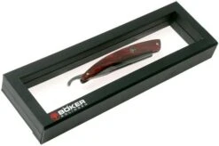 Böker Manufaktur Damascus Curly Birch 140610DAM Straight Razor -Knife Sale Shop BO140610DAM 07 boker