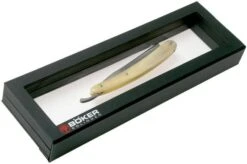 Böker Manufaktur Damascus Horn Straight Razor 140623DAM 13 Böker Manufaktur Damascus Horn Straight Razor 140623DAM -Knife Sale Shop BO140623DAM 07 boker