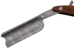 Böker Manufaktur Master Cutter Damascus, Desert Ironwood 140800DAM Straight Razor -Knife Sale Shop BO140800DAM 03 boker