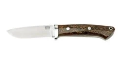 Bark River Classic Drop Point Hunter CPM S45VN Smoke Prickly Pear Natural Liner, Fixed Knife