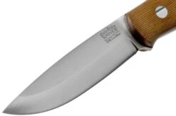 Bark River Bushcrafter CPM CruWear, Natural Canvas Micarta, Bushcraft Knife -Knife Sale Shop BRK06 165NCM 03 bark river knives