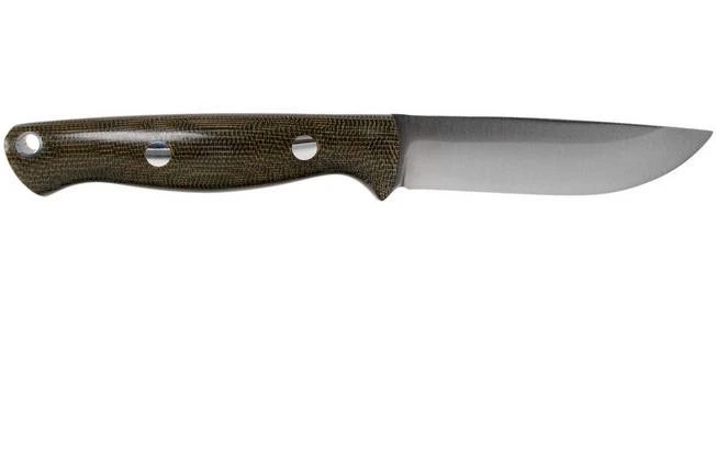 Bark River Bravo EDC CPM 3V Rampless, Green Canvas Micarta Bushcraft Knife 2 Bark River Bravo EDC CPM 3V Rampless, Green Canvas Micarta Bushcraft Knife - Image 2