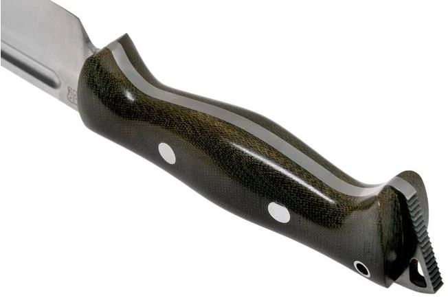Bark River Bravo Tope Recon CPM 3V Green Canvas Micarta Rampless Survival Knife 4 Bark River Bravo Tope Recon CPM 3V Green Canvas Micarta Rampless Survival Knife - Image 4