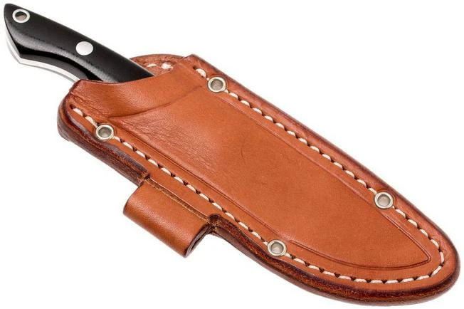 Bark River Kalahari Bushman A2, Black Canvas Micarta, Brown Sheath 7 Bark River Kalahari Bushman A2, Black Canvas Micarta, Brown Sheath - Image 7