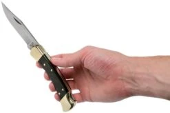 Buck 110 Folding Hunter, With Finger Grooves -Knife Sale Shop BUCK0110BRSFG B 08 buck v201907