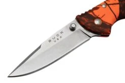 Buck Bantam BLW, Mossy Oak, Blaze Orange Camo 0285CMS9 Pocket Knife -Knife Sale Shop BUCK0285CMS9 03 buck