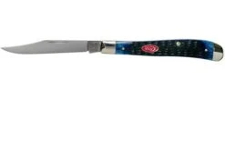 Case Slimline Trapper Navy Blue Bone, Rogers Jig, 07323, 61048 SS Pocket Knife