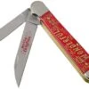 Case Copperhead, Christmas Gift Tin, Embellished Smooth Dark Red Bone, 10605, 6248W SS Pocket Knife