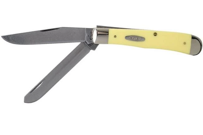 Case Trapper Yellow Synthetic, 00161, 3254 CV Pocket Knife 1 Case Trapper Yellow Synthetic, 00161, 3254 CV Pocket Knife