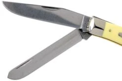 Case Trapper Yellow Synthetic, 00161, 3254 CV Pocket Knife 12 Case Trapper Yellow Synthetic, 00161, 3254 CV Pocket Knife -Knife Sale Shop CE161 04 case ce161 04