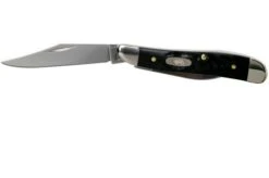 Case Peanut Rough Black Synthetic, 18225, 6220 SS Pocket Knife -Knife Sale Shop CE18225 03 case