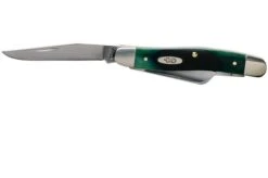 Case Medium Stockman Hunter Green Bone, Sawcut, 27664, 6318 SS Pocket Knife -Knife Sale Shop CE27664 03 case