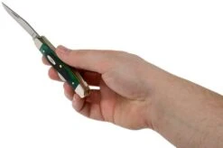 Case Medium Stockman Hunter Green Bone, Sawcut, 27664, 6318 SS Pocket Knife -Knife Sale Shop CE27664 05 case