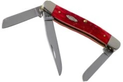 Case Medium Stockman Dark Red Bone, Peach Seed Jig, 31951, 6318 CV Pocket Knife