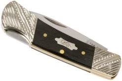Case Lockback Ebony Wood, Worked Bolsters, 59672, 71225L SS Pocket Knife -Knife Sale Shop CE59672 04 case knives