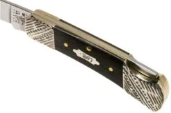 Case Lockback Ebony Wood, Worked Bolsters, 59672, 71225L SS Pocket Knife -Knife Sale Shop CE59672 06 case knives