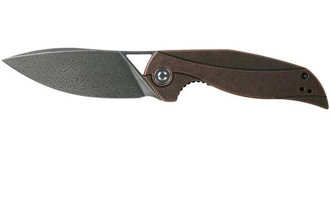 Civivi Anthropos C903DS-3 Damascus, Copper Pocket Knife, Elijah Isham Design 1 Civivi Anthropos C903DS-3 Damascus, Copper Pocket Knife, Elijah Isham Design