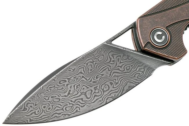 Civivi Anthropos C903DS-3 Damascus, Copper Pocket Knife, Elijah Isham Design 3 Civivi Anthropos C903DS-3 Damascus, Copper Pocket Knife, Elijah Isham Design - Image 3
