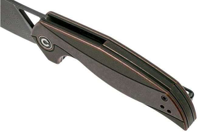 Civivi Anthropos C903DS-3 Damascus, Copper Pocket Knife, Elijah Isham Design 7 Civivi Anthropos C903DS-3 Damascus, Copper Pocket Knife, Elijah Isham Design - Image 7