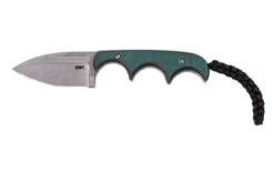 CRKT Minimalist Spear Point, Green Black, Neck Knife, Alan Folts Design