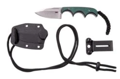 CRKT Minimalist Spear Point, Green Black, Neck Knife, Alan Folts Design -Knife Sale Shop CK 2396 07 crkt