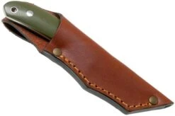 Casström Safari Olive G10 Hunting Knife 10607 Leather Sheath, Alan Wood Design -Knife Sale Shop CM10607 06 casstrom