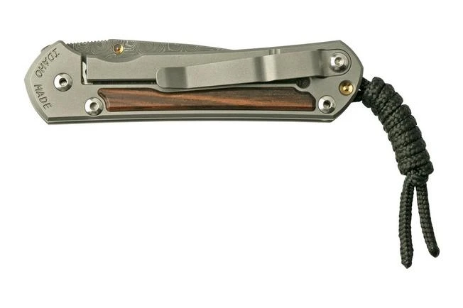 Chris Reeve Small Sebenza 31 Inlay Macassar Ebony Damascus Raindrop Drop Point 7 Chris Reeve Small Sebenza 31 Inlay Macassar Ebony Damascus Raindrop Drop Point - Image 7