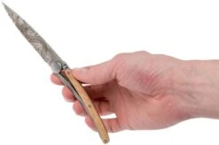 Deejo Tattoo 37g, Juniper Wood, Fish 1CB015 Pocket Knife -Knife Sale Shop DJ1CB015 08 deejo